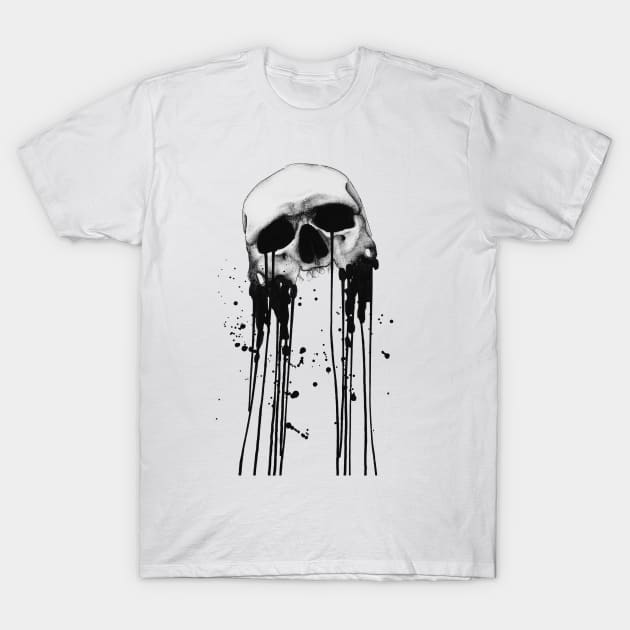 Dripping Skull T-Shirt by joeseye